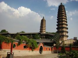 Twin Pogoda Temple View